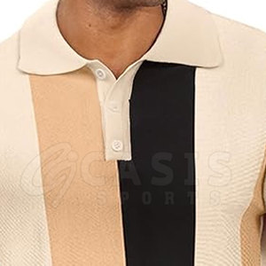 Polo de punto cómodo para hombre, polos de secado rápido para hombre, polos de punto transpirables hechos de algodón - Product Image 6