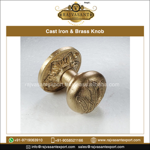 Herrajes para muebles de latón de hierro fundido sólido de tamaño personalizado antiguo moderno para perilla de puerta decorativa de bajo costo de cocina - Product Image 2