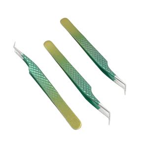 RMI แหนบต่อขนตาทำจากสเตนเลสเคลือบกระดาษป้องกันไฟฟ้าสถิตย์อุปกรณ์ต่อขนตาแยกอย่างยั่งยืน - Product Image 1