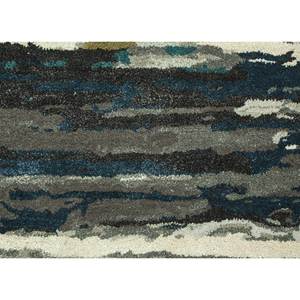 พรมขนสัตว์ผสมวิสโคสทำมือสีเทาดำ รุ่น Taq-4305 รูปทรงสี่เหลี่ยมผืนผ้าขนาดใหญ่ สำหรับห้องนอน ทางเดิน หนา 10 มม. ลายแบบนามธรรม สำหรับวัยรุ่น - Product Image 3