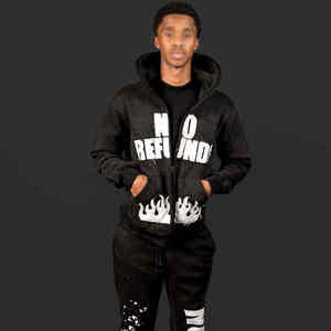 ชุดวอร์มผู้ชายสไตล์วินเทจฝรั่งเศส ผ้าฝ้าย 100% คุณภาพพรีเมียม ระบายอากาศได้ดี น้ำหนักมาก ผลิตตามแบบ OEM ปี 2026 ล้างสีแบบ Acid Wash ไซส์ XL - Product Image 3