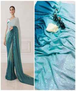 Nouveau dernier Look riche tenue décontracté doux soie imprimé Saree avec chemisier pièce femmes indiennes portent Sari pas cher meilleur prix vêtement en gros - Product Image 2