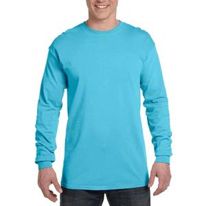 Venta al por mayor Unisex Fleece Cuello Redondo Camiseta Manga Larga Hombres Sin Manga Larga Camiseta - Product Image 3