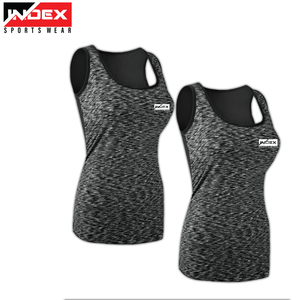 Personalizado al por mayor de las señoras de algodón gimnasio espalda descubierta deportes entrenamiento Tops Fitness Tank Tops - Product Image 6