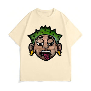 Camiseta Streetwear de Corte Cuadrado, Estilo Hip-Hop, Ajuste Holgado, Alta Calidad, 100% Algodón, para Hombre y Mujer - Product Image 6