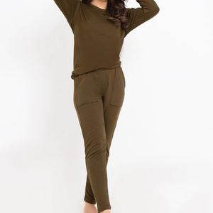 Conjunto de chándal personalizado para mujer al por mayor, ropa deportiva de moda ajustada de mezcla de algodón OEM, ropa para correr para sesiones de entrenamiento - Product Image 2