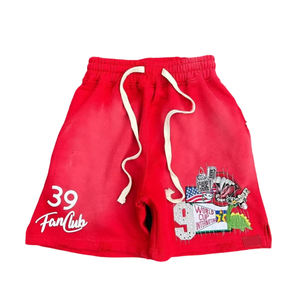 เสื้อผ้าแนวสตรีทของผู้ชายผ้าคอตตอนผ้าคอตตอนผ้าเกล็ดปลาแบบสั้นระบายเหงื่อออกแบบได้ตามต้องการใช้กันแดดได้เอง - Product Image 2