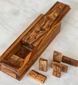 ชุดเกมสำหรับครอบครัวในร่มแบบมีเอกลักษณ์ชุดโดมิโนไม้พร้อมสไตล์สัตว์สำหรับเด็กครอบครัวรวมกล่องของขวัญด้วยงานฝีมือเสี้ยว - Product Image 3