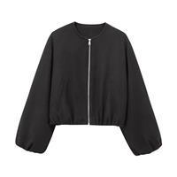 Veste bomber moto oversize pour femme Hirigin, veste en simili cuir, fourrure en cachemire, fermeture éclair, veste de motard pour le printemps