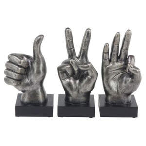 Sculpture en nickel noir, finition artisanale, best-seller, en aluminium et base en marbre - Product Image 1