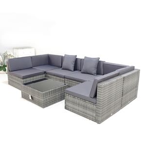 Conjunto de Sofás de Ratán Comehome, Muebles de Sala de Estar para Exteriores, Decoración Moderna y Elegante - Product Image 3