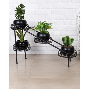 Macetas de metal Eleva tu espacio con diseños de moda Macetas colgantes para balcón Sala de estar - Product Image 1