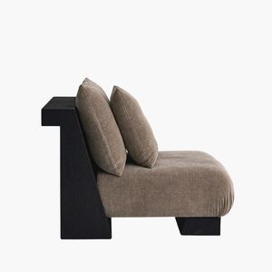 Canapés de loisirs nordiques Cadre de haute qualité en bois de teck massif et siège en mousse pour l'intérieur et l'extérieur. - Product Image 4