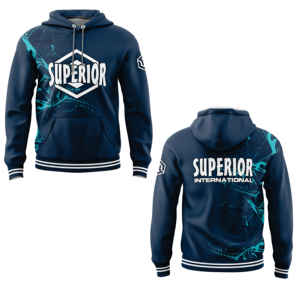 Sudadera con capucha sublimada de alta calidad para hombre con logotipo de número de nombre personalizable Jersey deportivo transpirable patrón sólido - Product Image 1