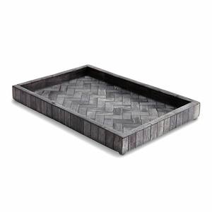 Plateau de service en bois d'acacia de mangue indienne en bois naturel écologique pour la décoration polie de style vintage de cuisine de restaurant - Product Image 6