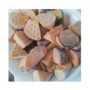 Stik pengiris kentang manis segar beku seluruhnya IQF kuning kentang ungu dengan harga murah pemasok di Vietnam