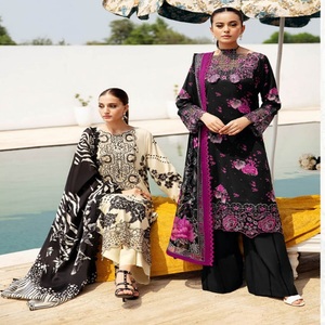 Ramsha Vol RANGREZ <b>Long</b> Maxi Frock Heavy Embroidered Lawn Three-Piece Punjabi Suit <b>for</b> Women <b>Eid</b> <b>Dresses</b> Pakistani Salwar Kameez - Product Image 2