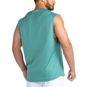 Camiseta sin mangas para gimnasio, para hombre, para culturismo, entrenamiento, personalizada, cuello redondo, color personalizado, muy vendida, para fitness y entrenamiento. - Product Image 6