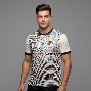 Camiseta Casual Personalizada para Hombre para Promociones y Publicidad, Secado Rápido, Diseño de Sublimación Completa, Diseña Tu Propia Camiseta - Product Image 1