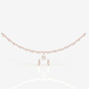 สร้อยคอแต่งงานเพชรโมอิสซาไนต์ทรงกลม ดีไซน์หรูหรา ทำจากเงินสเตอร์ลิง - Product Image 5