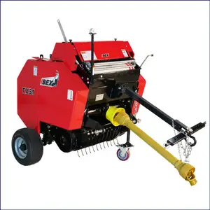 Hay Roll Round Baler Walking Tractor/Arroz Straw Baling Machine Prensa de feno Preços Para A Grama Húmida E Seca