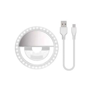 Myrva Mini Selfie Light Ring, éclairage pour selfie en forme d'anneau en plastique, accessoires photo pour appareil photo - Product Image 5