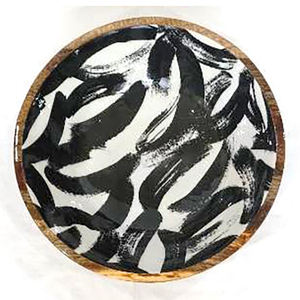 Venta al por mayor forma redondeada Frutero de madera pegatina esmalte Natural Acacia cuenco de madera para servir comida accesorios de vajilla - Product Image 2