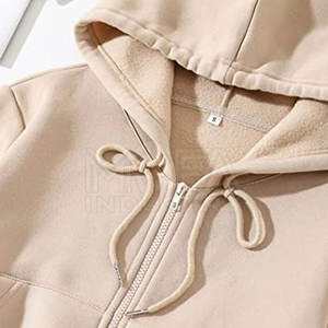 Sudaderas con capucha cortas informales para mujer, sudaderas de invierno suaves con logotipo frontal con capucha y estampado personalizado, novedad - Product Image 2