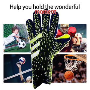 ถุงมือผู้รักษาประตูเด็กแบบมืออาชีพ สำหรับทุกเพศ พร้อมแผ่นป้องกันนิ้วมือ ทำจากยางสำหรับฟุตบอล - Product Image 5