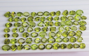 Atractivo peridoto piedra preciosa facetada peridoto mezcla forma lote gemas para hacer joyas - Product Image 3