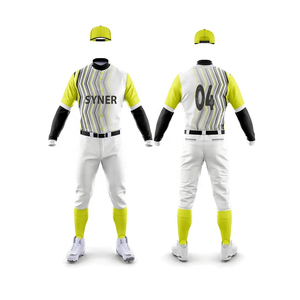 Conjunto de ropa deportiva profesional unisex personalizada para adultos, uniforme de softbol, camiseta de béisbol impresa, pantalones, impresión por sublimación, transpirable - Product Image 5