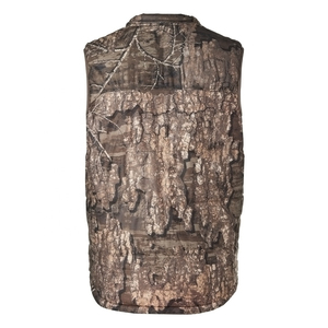 Gilet vert Camo Orange double face personnalisé pour la chasse gilets de chasse durables Woodland Camo Design - Product Image 5