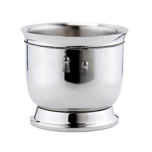 Porta Cubitera de Metal, Enfriador de Vino Grande de Latón, Centro de Mesa con Acabado Antiguo para Comedor - Product Image 5