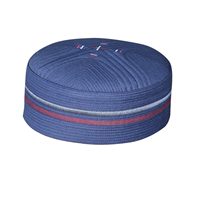 Cappello Islamico Kamal Kufi di Alta Qualità in Stile Turco, Leggero, in Poliestere, Lavorato a Mano, con Ricamo Unico per Uomo - Collezione Primavera