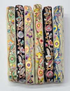 Encaje para mujer Encaje de malla de lentejuelas de tul bordado para decoración de ropa y cordón - Product Image 2