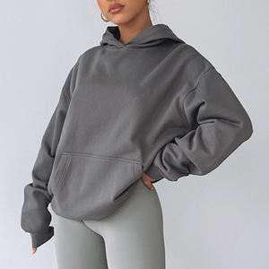 Nouveau sweat-shirt à capuche surdimensionné pour femmes, fabriqué sur mesure, style Y2K, doublé, en tissu canvas, séchage rapide, respirant, décontracté, hiver, haute qualité - Product Image 2