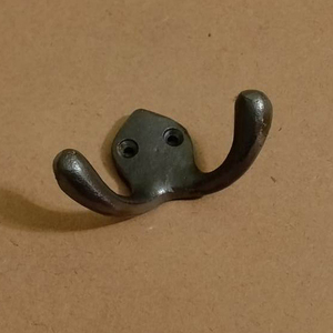 Antique Double Hanging <b>Cast</b> <b>Iron</b> Wall Mounted Heavy-Duty <b>Coat</b> <b>Hook</b> Brass <b>Coat</b> Rack Door Bathroom-Direct Manufacturer Low Price - Product Image 3