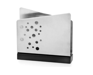 Servilletero de papel de mesa de acero inoxidable de pie divertido para el hogar, diseño fantástico, almacenamiento cuadrado para oficina en casa - Product Image 4