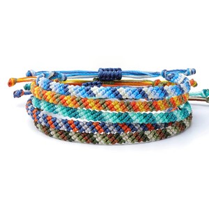 Handmade Boho Surf Waxed Thread Bracelet / Anklet for <b>Men</b> and Women - Waterproof - Product Image 1