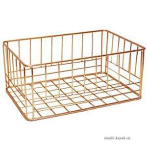 Wall Hanging Black Decorative <b>Rack</b> <b>Wire</b> Black Finish Basket Metal Storage Organizer for Kitchen Bathroom Home - Product Image 6