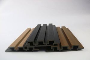 แผ่นผนัง WPC PVC ลายไม้กันน้ำสำหรับผนังพื้นหลังกลางแจ้ง - Product Image 2