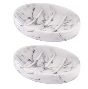 ถาดวางสบู่หินอ่อนลายหินอ่อนสีดำดีไซน์ทันสมัย - Product Image 2