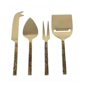 Juego de Cuchillos para Queso de Acero Inoxidable para Restaurante, con Mango Rústico Negro, Tenedor Decorativo, Espátula, Rebanador, Apto para Lavavajillas - Product Image 3