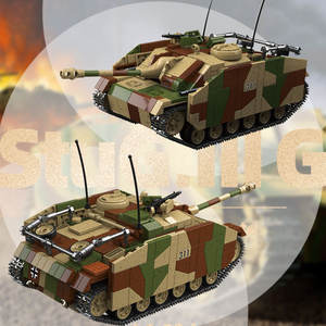 1058pcs 1/28 Échelle Plastique Modèle Collection Army StuG Lll Ausf.G. Ensembles <span class=keywords><strong>de</strong></span> blocs <span class=keywords><strong>de</strong></span> construction <span class=keywords><strong>de</strong></span> <span class=keywords><strong>soldats</strong></span> <span class=keywords><strong>de</strong></span> véhicules militaires allemands Tank Ww2 - Product Image 4