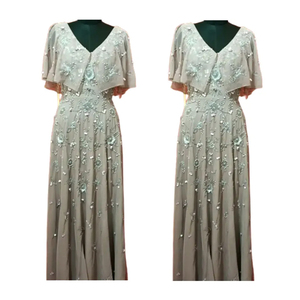 Formal Wedding Beaded Fancy Party Beaded Evening Gown for Women - Product Image 5