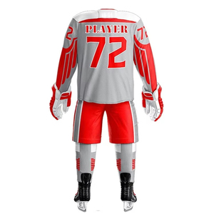 Wholesale Custom Adult Size Men Ice Hockey Uniform 100% Polyester Custom <b>Cheap</b> Team Sublimated Ice Hockey Uniform - Product Image 2