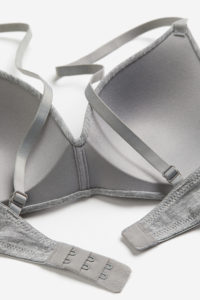 2025 nuevo suave Color gris claro Yoga Sexy correr gruesas correas de hombro ajustables Cierre de gancho Sujetador deportivo sin espalda para mujer - Product Image 5