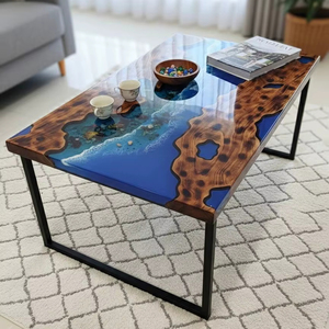 Sceau en agate poli artisanal, décoration de luxe pour la maison, motif floral religieux, résine, artisanat de table, style exquis - Product Image 1