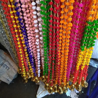 Guirlandes de fleurs artificielles en pompons faites à la main en Inde, écologiques, pour décorations de remise de diplômes, mariages, couronnes, suspensions murales et décorations de porte