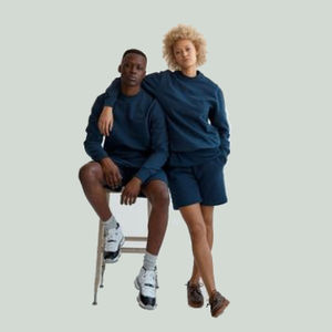 Logo personnalisé 100% coton pull à manches longues couleur unie pull unisexe col rond surdimensionné hommes sweats à capuche & sweat-shirts - Product Image 3